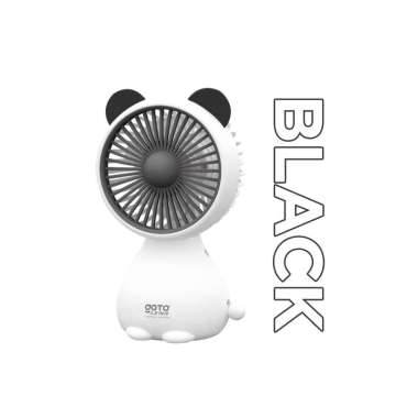 Goto Lena Kipas Angin Kecil Karakter Mini Fan Duduk Meja Portable USB BLACK