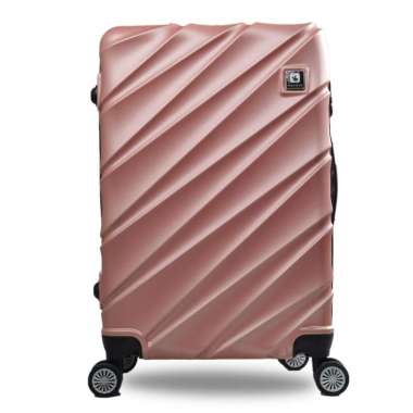 Tas Koper Hardcase Fiber Kabin Size 20 inch Polo Team - 1002 Rose Gold