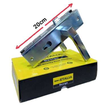 Handle + Kunci pintu 20cm KOMPLIT ASLI PREMIUM / GAGANG TARIKAN PINTU UTAMA KAMAR RUMAH CAKEP