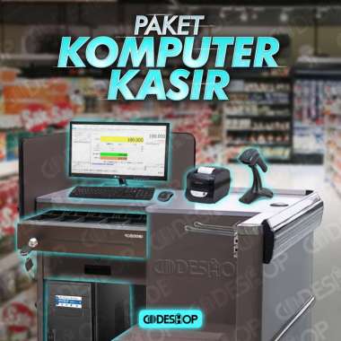 Paket POS Kasir Komputer Porgram Toko Printer Scanner Cash Drawer