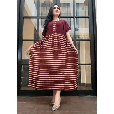 Young Lex - Dress Wanita Jumbo Chibi Cede Rayon Premium Daster Kekinian Lengan Pendek Busui Baju Bat