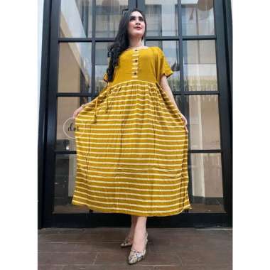 Young Lex - Dress Wanita Jumbo Chibi Cede Rayon Premium Daster Kekinian Lengan Pendek Busui Baju Bat