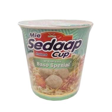 Mie sedaap cup rasa BASO SPESIAL popmie - mi instan sedap kuah - bakso aci