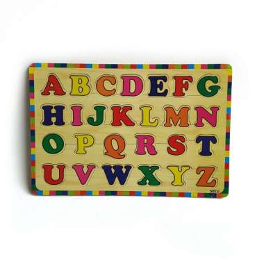 Mainan Kayu Pintar Huruf Besar Edisi Baru Kayu Puzzles