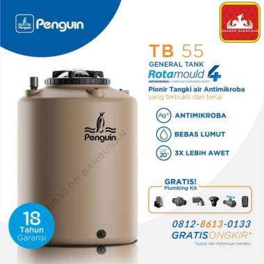 Penguin TB 55 / Toren Penguin 500 Liter / Tangki Air Penguin 500 Liter BIRU MUDA