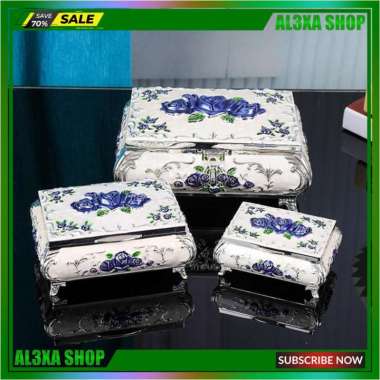Kotak Perhiasan Vintage Bahan Metal Wanita