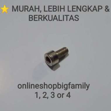 BAUT L M5X10 (DRAT 8, PANJANG 1 CM)