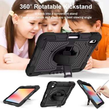 IPAD 10 2022 IPAD 10.9 INCH STRAP CASE RUGGED RUBBER HYBRID