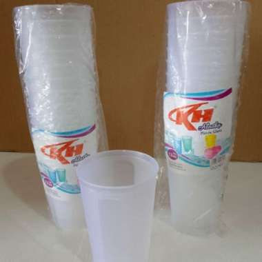 gelas alaska set bening / gelas teh / gelas plastik kopi (SR)