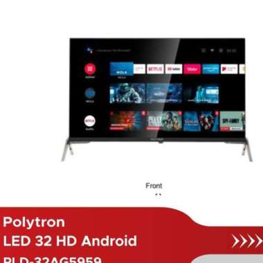 POLYTRON PLD-32TAG5959 LED TV 32 INCH DIGITAL ANDROID TV SPEAKERTOWER tv+bracket