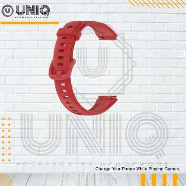 Strap Huawei Band 7 High Quality Tali Jam Tangan Smartwatch Huawei Band 7 Red