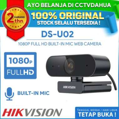 HIKVISION DS-U02 WEBCAM HIKVISION 2MP MIC WEBCAM GARANSI RESMI
