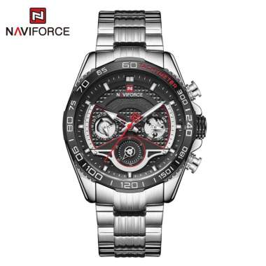 NAVIFORCE Jam Tangan Pria Analog NF-9185M - STAINLESS STEEL SS-4