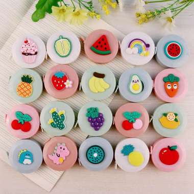 SK-C642 Meteran Gulung Mini Karakter Lucu 150CM Praktis Portabel / Meteran Baju Motif Doubel Side Po