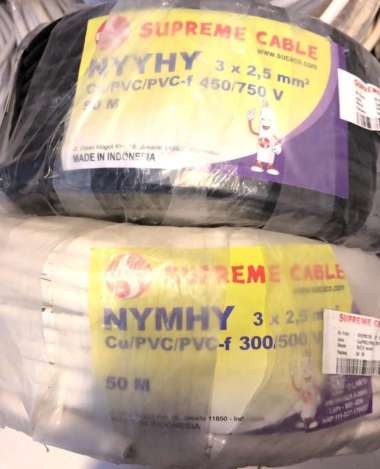 KABEL SERABUT NYYHY NYMHY SUPREME 3X2,5 3 X 2,5 Hitam