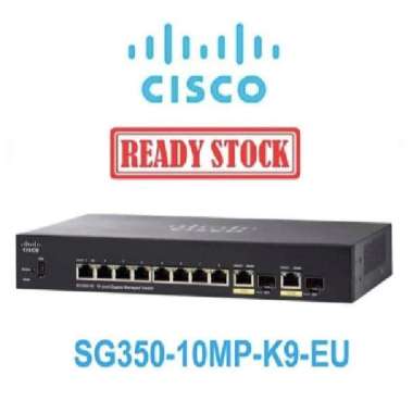 Cisco SG350-10MP-K9-EU 10-port Gigabit Max-PoE Managed Switch