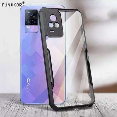Promo Case Transparan Vivo V21 4G / V21 5G Softcase Clear Back Cover Vivo V21 4G Hitam