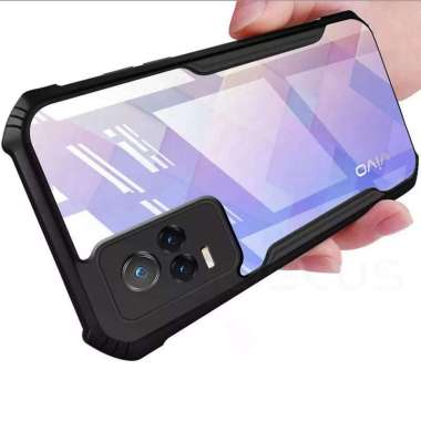Promo Case Transparan Vivo V21 4G / V21 5G Softcase Clear Back Cover Vivo V21 5G Hitam