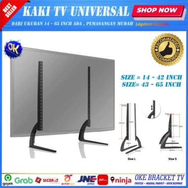 Braket tv Stand Kaki Tv Led Lcd / Dudukan Breket TV 22-32 inch warna 14 - 42 INCH