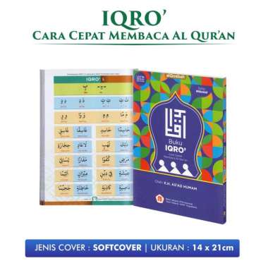 Buku Iqro Anak Iqra Milenial Besar Disertai Latin Cara Cepat Membaca Alquran Full Color Warna IQRO M