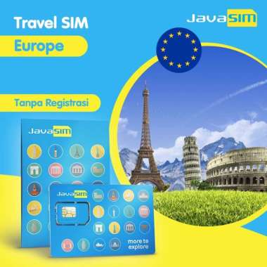 JavaSIM SIM Card Europe Unlimited | SIM Card Eropa 5 Hari 2GB/Day