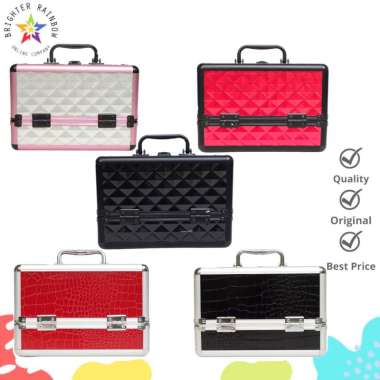 Beauty Tools Case Motif Box Make Up Alat Rias Import [1623] Black Croco