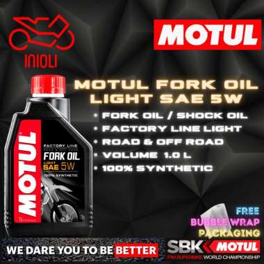MOTUL FORK OIL LIGHT SAE 5W 1L OLI SHOCK MOTOR OHLINS SHOWA KAYABA WP FORK PREMIUM MOTUL IMPORT ORIG