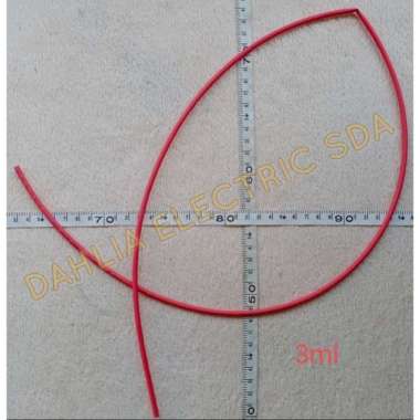 ISOLASI BAKAR (HEATSHRINK) 3MM X 1M MERAH