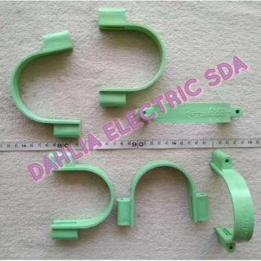 KLEM PIPA PVC HIJAU 2.5 INCH.