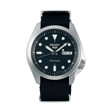 Seiko 5 Sports SRPE67K1 Automatic Dial Black Mesh Strap silver