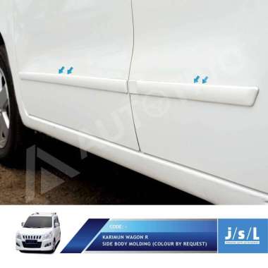 JSL Side Body Molding List Body Samping Mobil for Karimun Wagon R white
