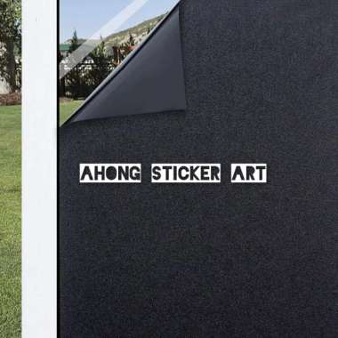 sticker kaca 100%/sandblast hitam/stiker kaca 100%/kaca film sticker