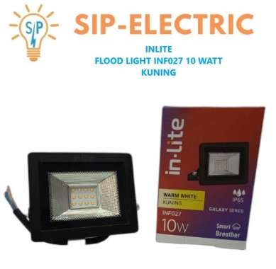 INLITE LAMPU SOROT 10 WATT KUNING / IN LITE FLOOD LIGHT LED 10W INF027