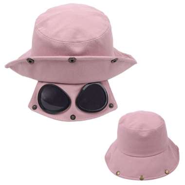 Baseball cap : GOGGLES BUCKET CAP - Topi baseball topi pria topi wanita topi capung topi pilot aviat