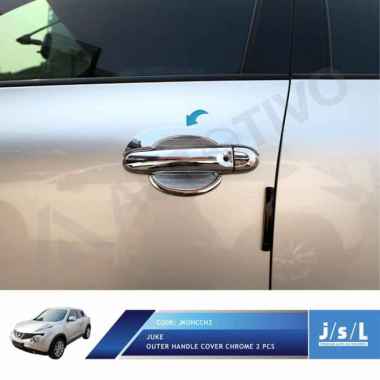 JSL Mangkok Pintu Nissan Juke Outer Handle Cover CHROME