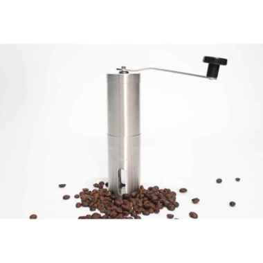 Gilingan Kopi Manual Penggiling Biji Kopi stainless silver