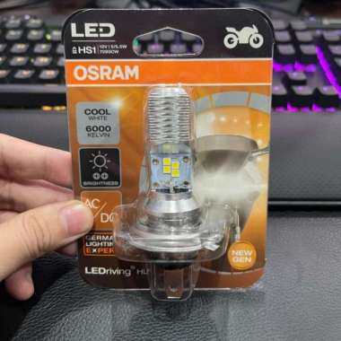 BOHLAM LAMPU DEPAN OSRAM LED HS1 H4 VIXION BYSON R15 7285CW AC DC PNP tipe lampu motor MT 25