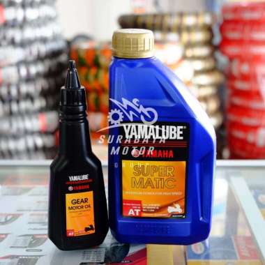Yamalube Paket Hemat Oli Mesin Super Matik [1000 mL] dan Oli Gear Gardan Yamalube [150 mL]