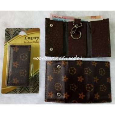 noona variasi mobil Dompet STNK Gantungan Kunci Mobil BROWN