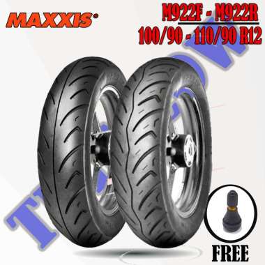 Paket Ban Motor NEW SCOOPY - YAMAHA FREEGO // MAXXIS M922F - M922R Ring 12 Tubeless