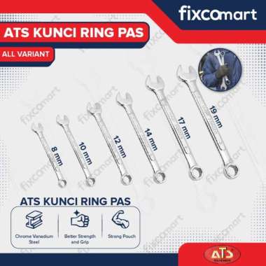 Kunci Ring Pas ATS 8 10 12 14 17 19 MM 19 mm