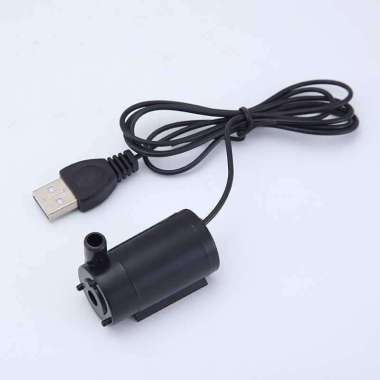 Water pump micro mini submersible 3V5v6v USB DC hitam tp selang