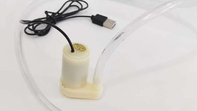 Water pump micro mini submersible 3V5v6v USB DC putih pk selang
