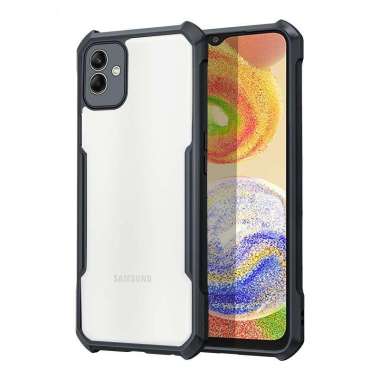 Promo Case Transparan Samsung A04E / A04 2022 Softcase Clear Back Cover Samsung A04E Hitam