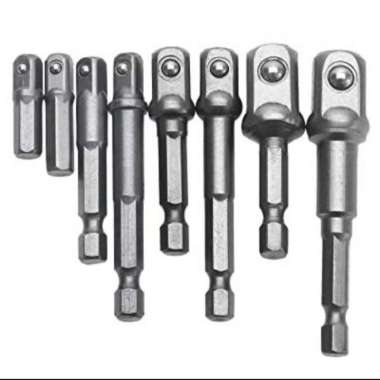 Hex Socket Adapter Set 8pcs Adaptor Extension Mata Obeng Sok Shock
