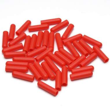 Aglet Plastik Ujung Tali Hoodie Tali Sepatu Merah