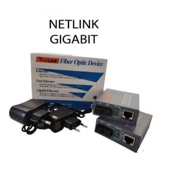 Netlink HTB GS03 HTB-GS03 GS-03 Gigabit Single mode Media Converter