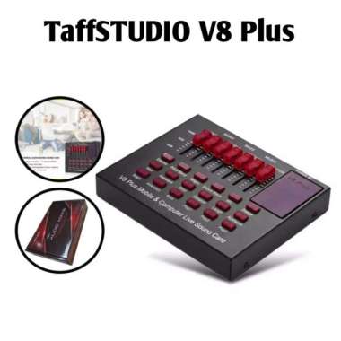 Audio Bluetooth USB External Soundcard Live Mic Headset - V8 Plus