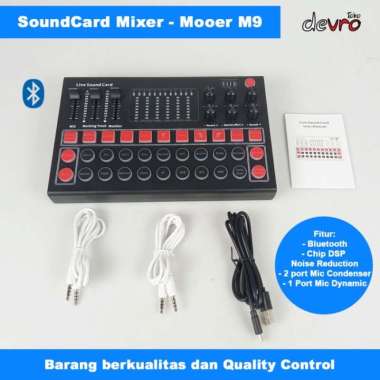 Mixer - Soundcard - USB Sound Card Live Broadcast Recording - MOOER M9
