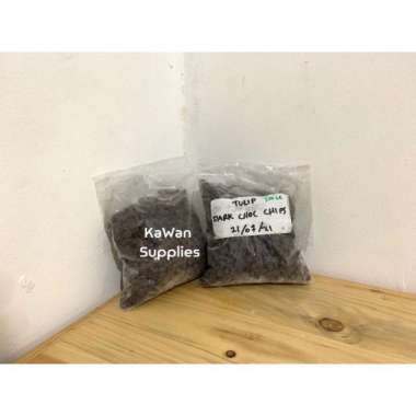 CHOCO CHIPS DARK CHOCO 250GR MERK TULIP REPACK